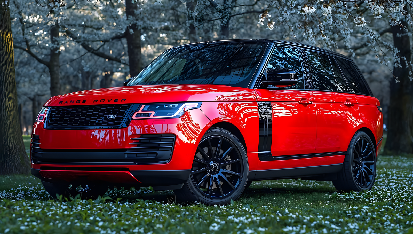 Range Rover Red Luxury Suv Car 4k Desktop Wallpaper